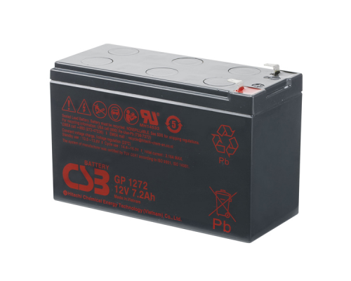 Акумуляторна батарея CSB GP1272F2, 12V 7,2Ah (25W) (151х65х100мм) 1.9кг Q10/420 