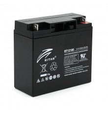 Акумуляторна батарея AGM RITAR RT12180BL5, Black Case, 12V 18.0Ah (181х77х167) Q4