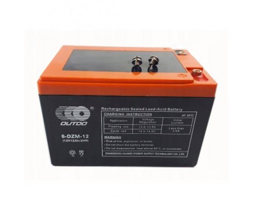 Тягова акумуляторна батарея AGM OUTDO 6-DZM-12, 12V 12Ah, (150 х 100 х 96), Q4 