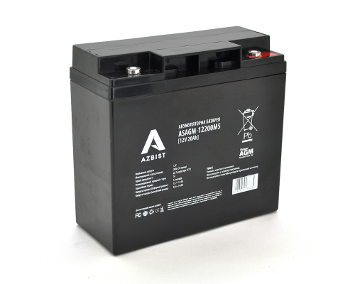 Акумулятор ASBIST Super AGM ASAGM-12200M5, Black Case, 12V 20.0Ah (181 х 77 х 167) Q4 