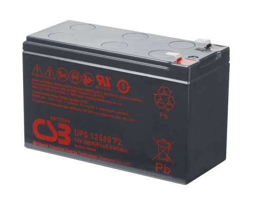 Акумуляторна батарея CSB UPS12580, 12V 10,5Ah (151х65х99мм), Q10 