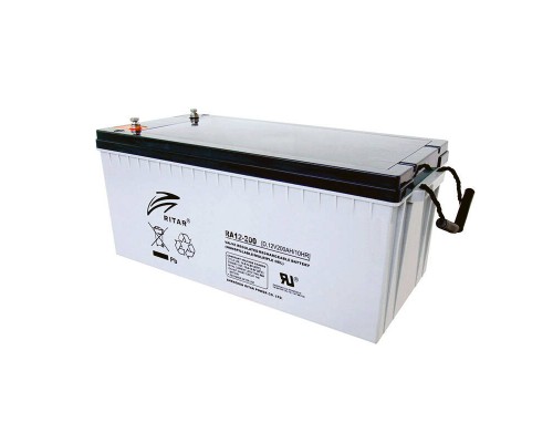 Акумуляторна батарея AGM RITAR RA12-200, Gray Case, 12V 200.0Ah (522 x 240 x 224) Q1 