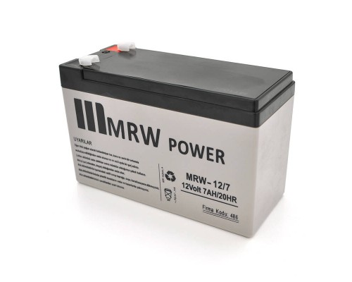 Акумуляторна батарея Mervesan MRV-12/7 12 V 7Ah ( 150 x 65 x 95 (100) ) Gray Q8 