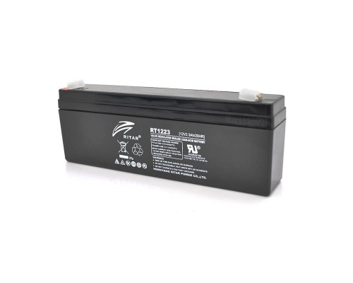 Акумуляторна батарея AGM RITAR RT1223, Black Case, 12V 2.3Ah (177 х 35 х 62 (68)) Q10 
