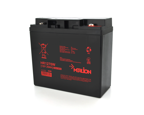 Акумуляторна батарея MERLION HR1270W, 12V 20Ah (181 х 77 х 167 (167)), Q4 