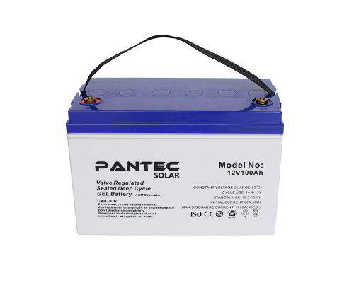 Акумуляторна батарея PANTEC 100-12 GEL 12V 100 Ah (330 x 173 x 218), 30.4 kg Grey Q1/48 