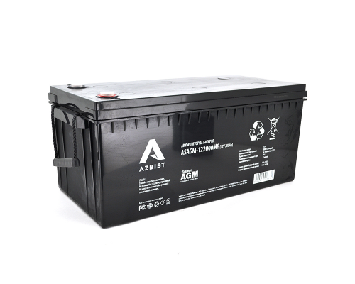 Акумулятор ASBIST Super AGM ASAGM-122000M8, Black Case, 12V 200.0Ah (522 х 240 х 219 (224)) Q1 