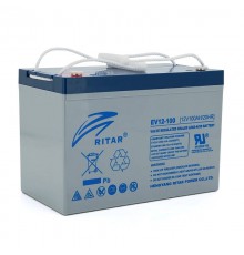 Тягова акумуляторна батарея RITAR EV12-100,12V 100Ah, M8 ( 307 х 169 х 210(215) ), Q1