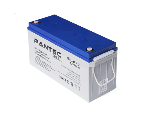 Акумуляторна батарея PANTEC 150-12 GEL 12V 150 Ah (483 x 170 x 238), 43.6 kg Grey Q1/48 