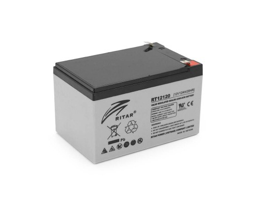 Акумуляторна батарея AGM RITAR RT12120, Gray Case, 12V 12.0Ah (151х98х 95 (101) ) Q4 