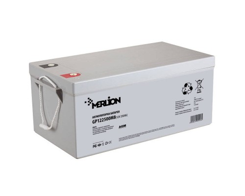 Акумуляторна батарея MERLION AGM GP122500M8 12 V 250 Ah (525 x 275 x 278) Q1/18 