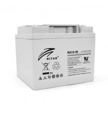 Акумуляторна батарея AGM RITAR RA12-40, Gray Case, 12V 40.0Ah ( 198 x166 x 169 ) Q1