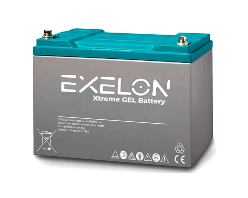 Акумуляторна батарея EXELON 100-12 GEL 12V 100 Ah (330 x 173 x 218), 30.4 kg Grey Q1/48 
