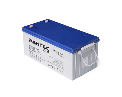 Акумуляторна батарея PANTEC 200-12 GEL 12V 200 Ah (522 x 240 x 224), 60.3 kg Grey Q1/48 