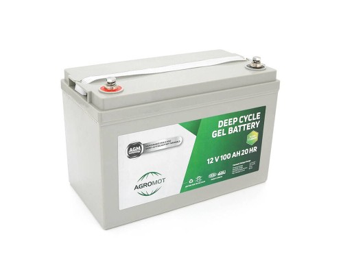 Акумуляторна батарея AGROMOT GEL 12V 100 Ah (330 х 170 х 250), 31kg, Gray Case, Q1 