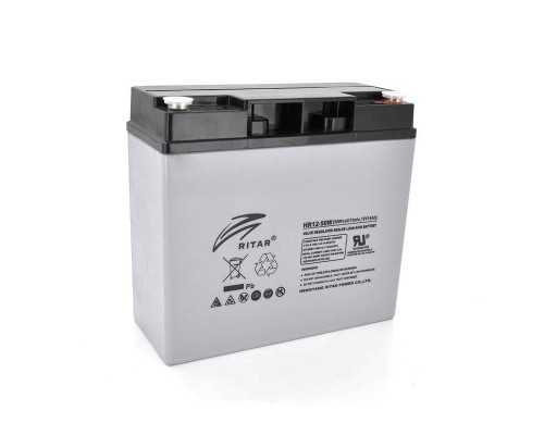 Акумуляторна батарея AGM RITAR HR1250W, Gray Case, 12V 14.0Ah ( 181 х 77 х 167 ) 4.30kg Q4 