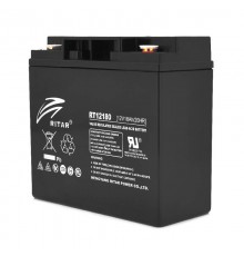 Акумуляторна батарея AGM RITAR RT12180B, Black Case, 12V 18.0Ah (181х77х167) Q2