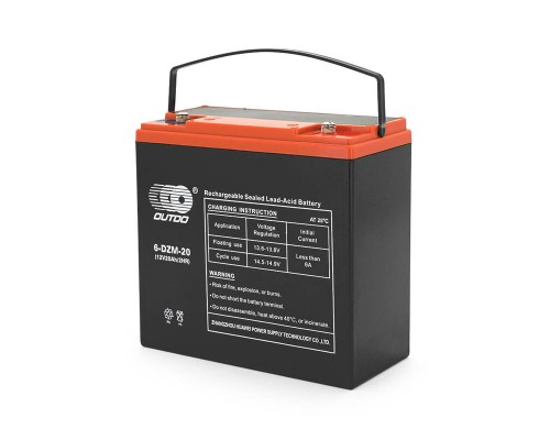 Тягова акумуляторна батарея AGM OUTDO 6-DZM-20, 12V 20Ah, (180 х 78 х 170), Q2 