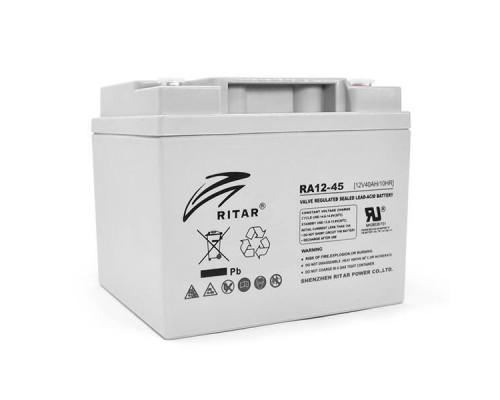 Акумуляторна батарея AGM RITAR RA12-45, Gray Case, 12V 45.0Ah (198 x 166 x169) Q1 