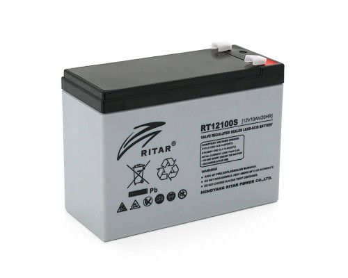 Акумуляторна батарея AGM RITAR RT12100S, Gray Case, 12V 10.0Ah ( 151 х 98 х 95 (101 ) ) Q8 