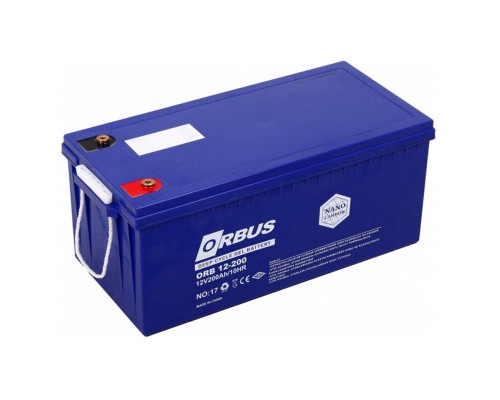 Акумуляторна батарея ORBUS CG12200 GEL 12 V 200 Ah (522 х 238 х 222) Blue 62 kg Q1/24 