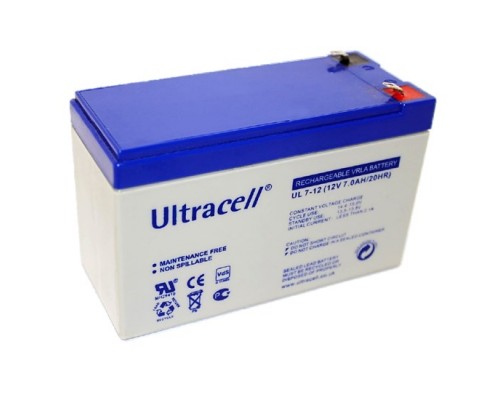 Акумуляторна батарея Ultracell UL7-12 AGM 12V 7 Ah (151 x 65 x 99) White Q8/420 