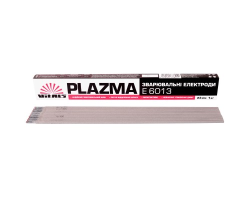 Електроди зварювальні Vitals Plazma E6013, d 3 мм, 1 кг (133891)