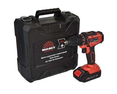 Дриль-шурупокрут акумуляторний Vitals Master AU 1825 Kit SmartLine+ (184442)
