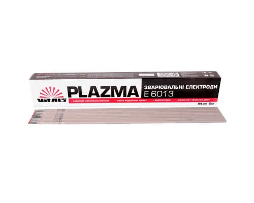Електроди зварювальні Vitals Plazma E6013, d 4 мм, 5 кг (133894)